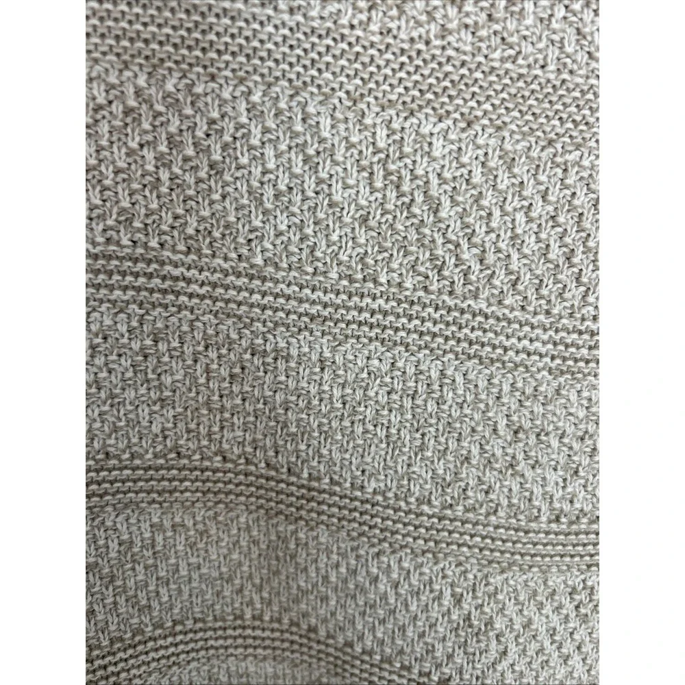 Eight Eight Eight Women's‎ M Tan Knit 3/4 Sleeve Soft Pullover Casual Cotton